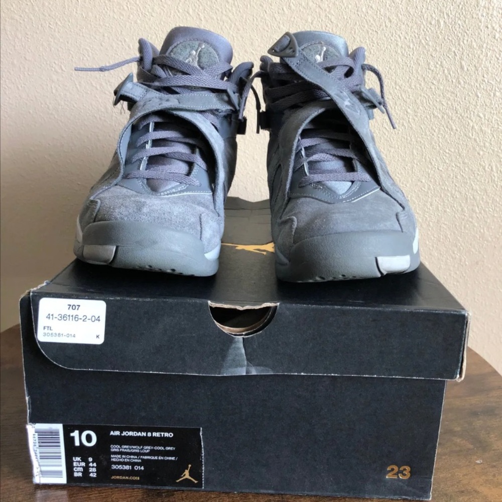 Jordan 8 Cool Grey